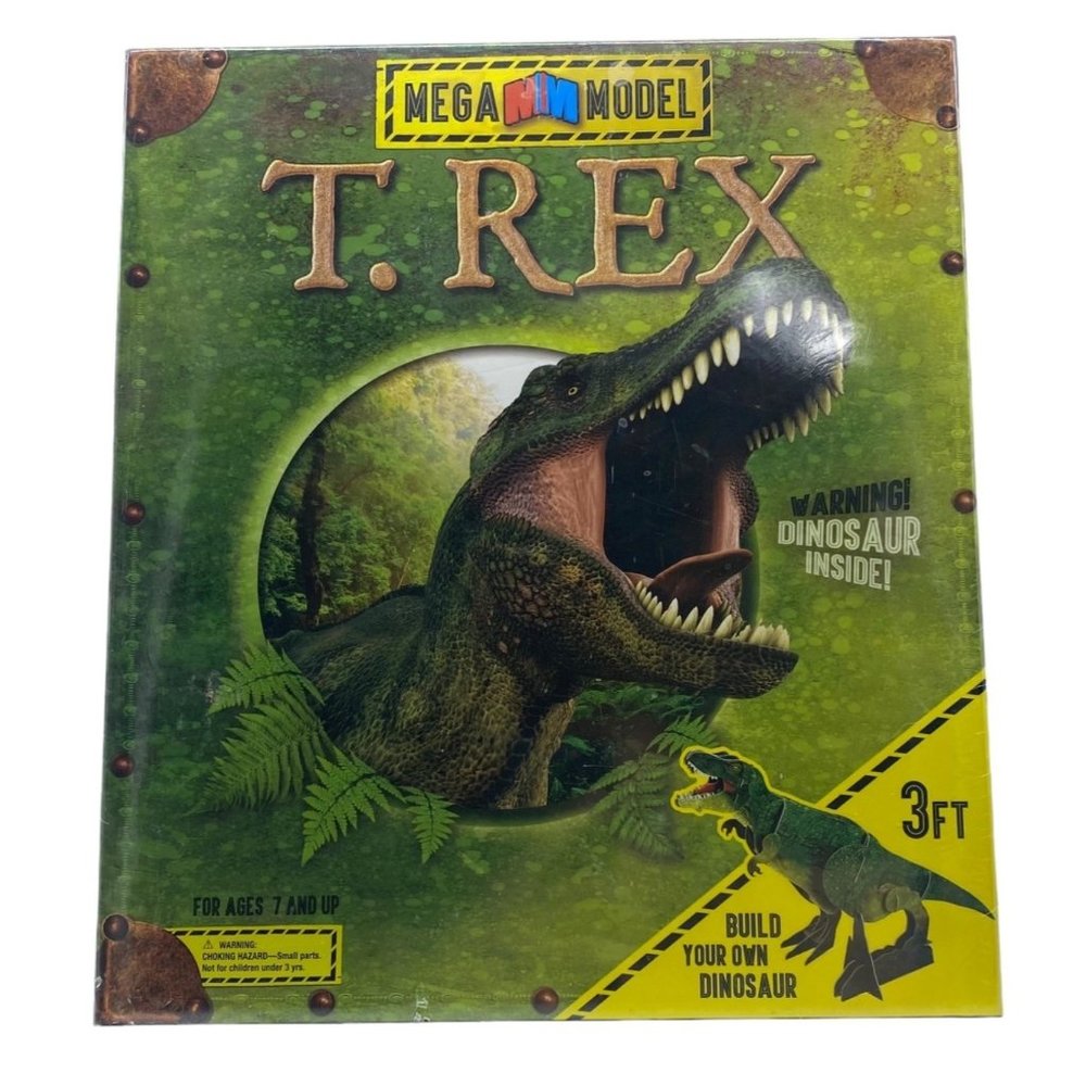Mega Model T. Rex Build your Own 3 Ft 3D Dinosaur with Book Scholastic NEW